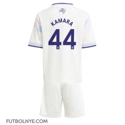 Camiseta Aston Villa Boubacar Kamara #44 Tercera Equipación para niños 2025-26 manga corta (+ pantalones cortos)
